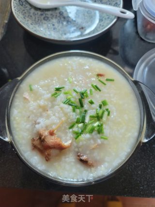 烤鸡咸粥的做法步骤：6