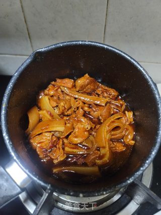 辣豆瓣酱烧护心肉的做法步骤：8