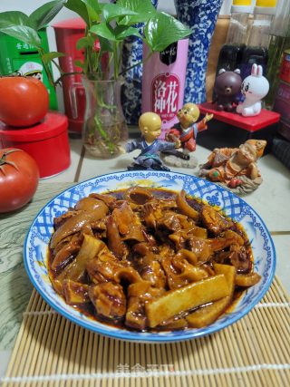 辣豆瓣酱烧护心肉的做法步骤：9