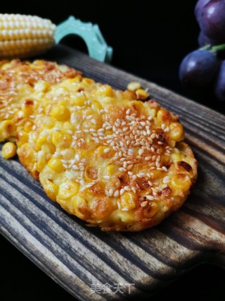 鸡蛋玉米饼的做法步骤：7