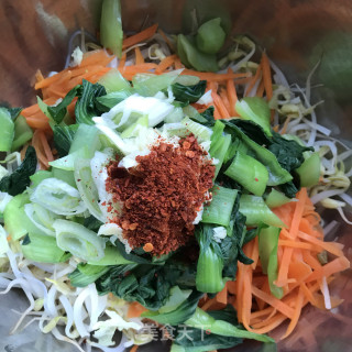 油泼小豆芽的做法步骤：8
