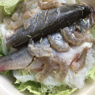 鲈鱼鲜虾焗锅的做法步骤：9