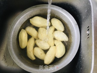 糯米粉红薯丸子的做法步骤：2