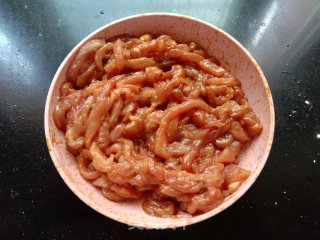 青椒肉丝手抓饼的做法步骤：6