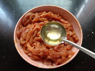 青椒肉丝手抓饼的做法步骤：7