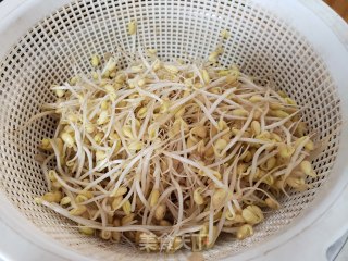 黄豆芽豇豆肉丝蒸面的做法步骤：4
