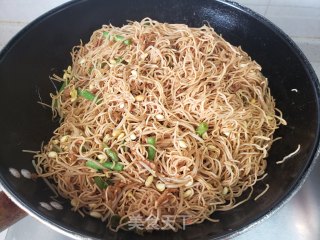 黄豆芽豇豆肉丝蒸面的做法步骤：5