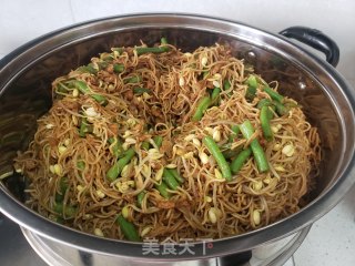 黄豆芽豇豆肉丝蒸面的做法步骤：6