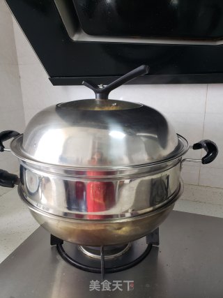 黄豆芽豇豆肉丝蒸面的做法步骤：7