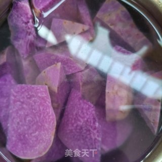 回锅肉炖紫山药的做法步骤：6
