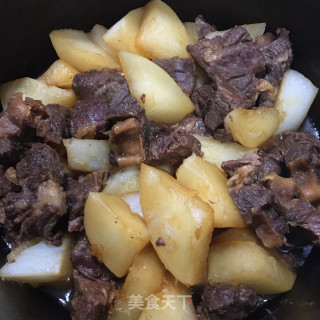 萝卜红烧牛腩的做法步骤：10