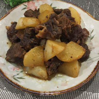 萝卜红烧牛腩的做法步骤：12