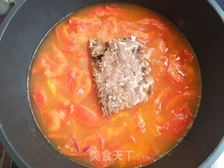 西红柿牛肉面的做法步骤：7