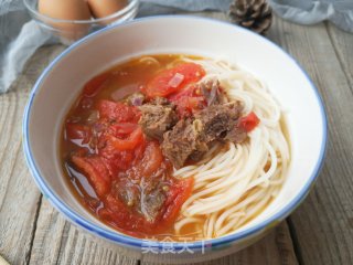 西红柿牛肉面的做法步骤：12