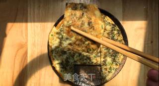 紫菜煎蛋饼，营养丰富，烹调方法简单，特别适合家庭制作。的做法步骤：5