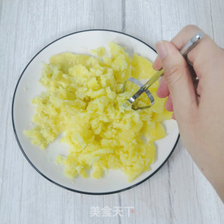 超级拉丝的芝士土豆泥教程来了！的做法步骤：3