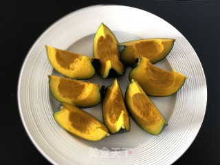 炼乳烤南瓜的做法步骤：1
