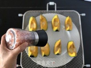 炼乳烤南瓜的做法步骤：5