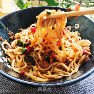 鸡蛋酱拌面的做法步骤：14