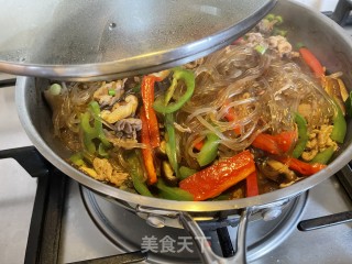 豆酱炒薯粉的做法步骤：9