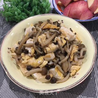 蟹味菇烧豆腐的做法步骤：10