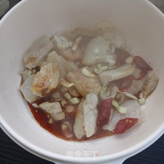 回锅肉炖豇豆角的做法步骤：7