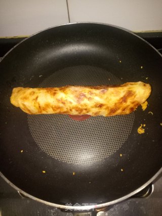 鸡蛋肉松手抓饼的做法步骤：9