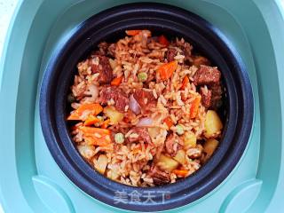 酱香牛肉焖饭的做法步骤：11