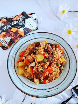 酱香牛肉焖饭的做法步骤：13