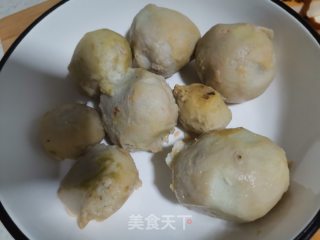 萝卜菜煮芋头的做法步骤：1