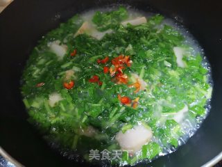 萝卜菜煮芋头的做法步骤：7