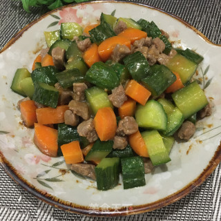 牛肉粒炒双色丁的做法步骤：9