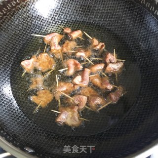 孜然牙签肉的做法步骤：8