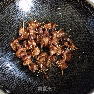 孜然牙签肉的做法步骤：11