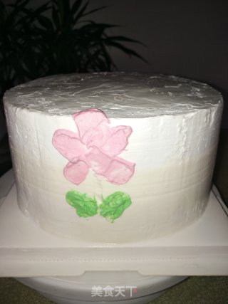 刮刀雕花蛋糕的做法步骤：19