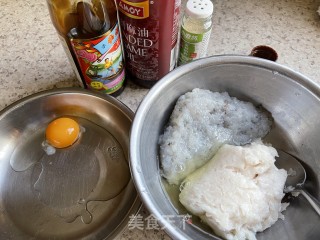 香煎虾饼的做法步骤：1