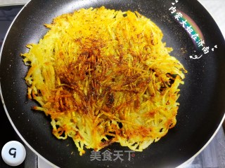 香煎土豆丝饼的做法步骤：9
