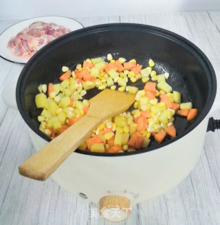 土豆咖喱鸡肉焗饭#微蒸烤一体机版的做法步骤：6