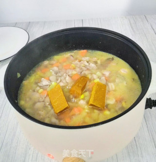 土豆咖喱鸡肉焗饭#微蒸烤一体机版的做法步骤：8