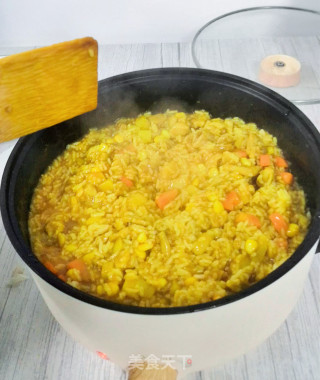 土豆咖喱鸡肉焗饭#微蒸烤一体机版的做法步骤：10