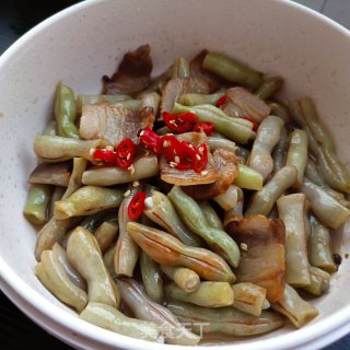 腊肉炖紫芸豆的做法步骤：15
