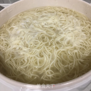 鸡蛋青菜拌面的做法步骤：5