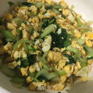 鸡蛋青菜拌面的做法步骤：9