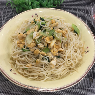 鸡蛋青菜拌面的做法步骤：12