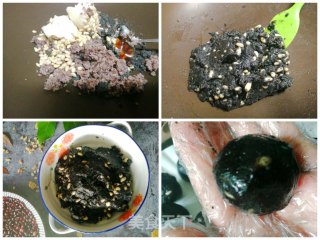 香甜不腻，无添加剂的芝麻红豆松子仁月饼的做法步骤：3