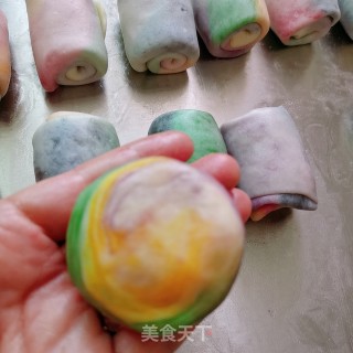 彩色蛋黄酥的做法步骤：20