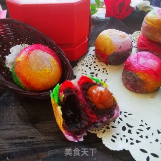 彩色蛋黄酥的做法步骤：23