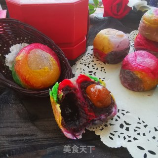彩色蛋黄酥的做法步骤：24