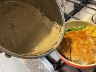 蘑菇汁猪扒饭的做法步骤：12