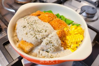 蘑菇汁猪扒饭的做法步骤：13